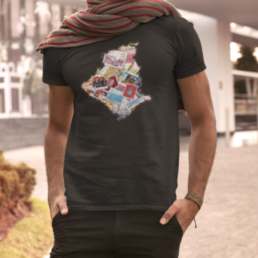https://rafwear-dz.com/T-shirt Algeria timbre - (noir)
