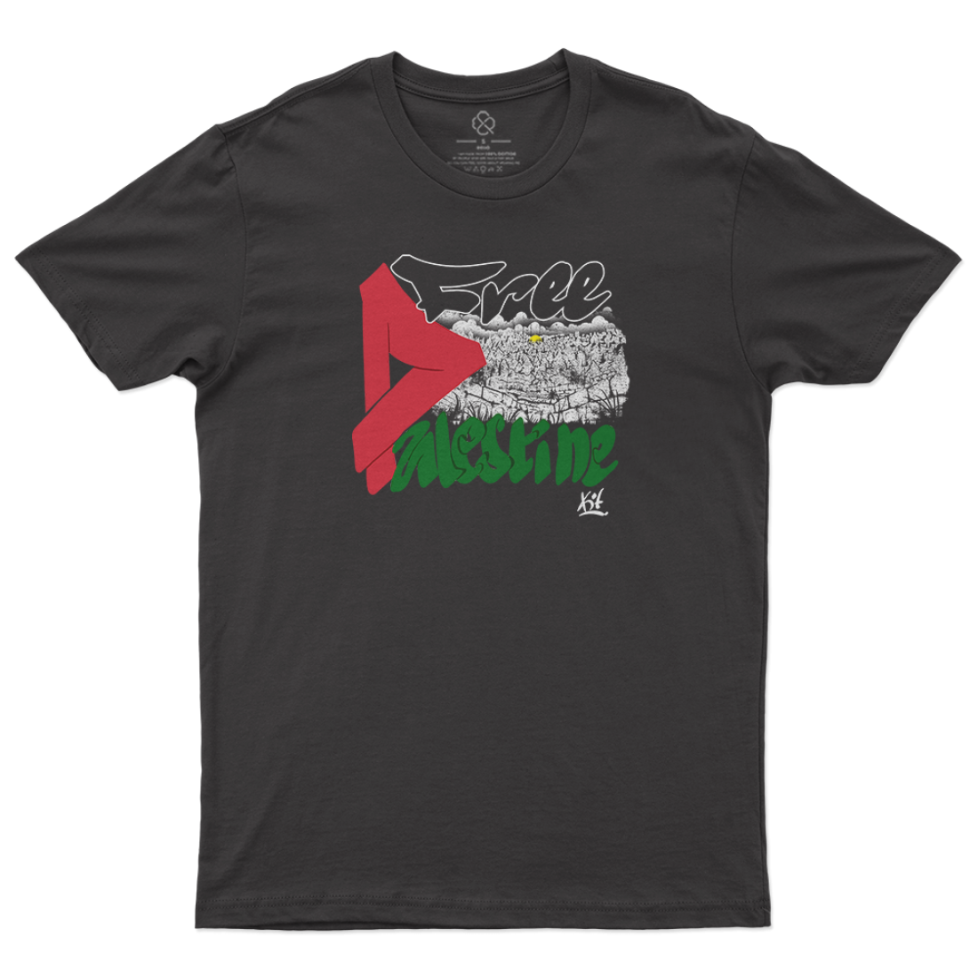 https://rafwear-dz.com/T-Shirt - FREE PALESTINE - Noir