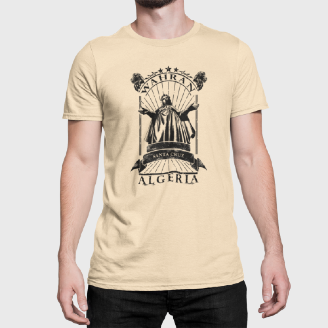 https://rafwear-dz.com/T shirt santa cruz oran - Jaune -