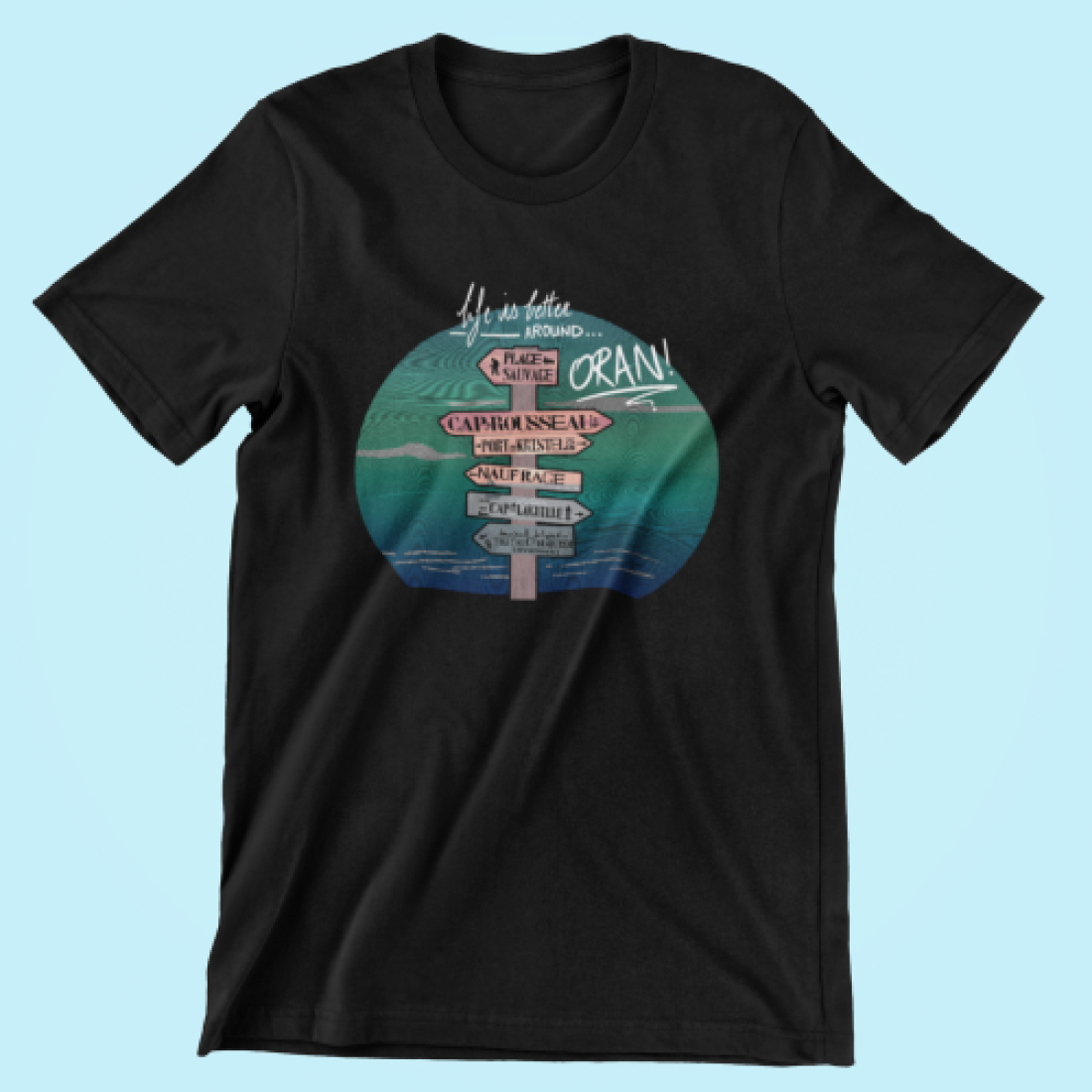 T-shirt "Oran – CAP ROUSSEAU" - Noir